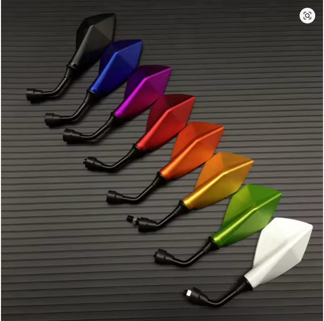 Espelho retrovisor universal para motocicleta m10, peças de reposição para scooter, e-bike, espelho auxiliar de ré, acessórios modificados